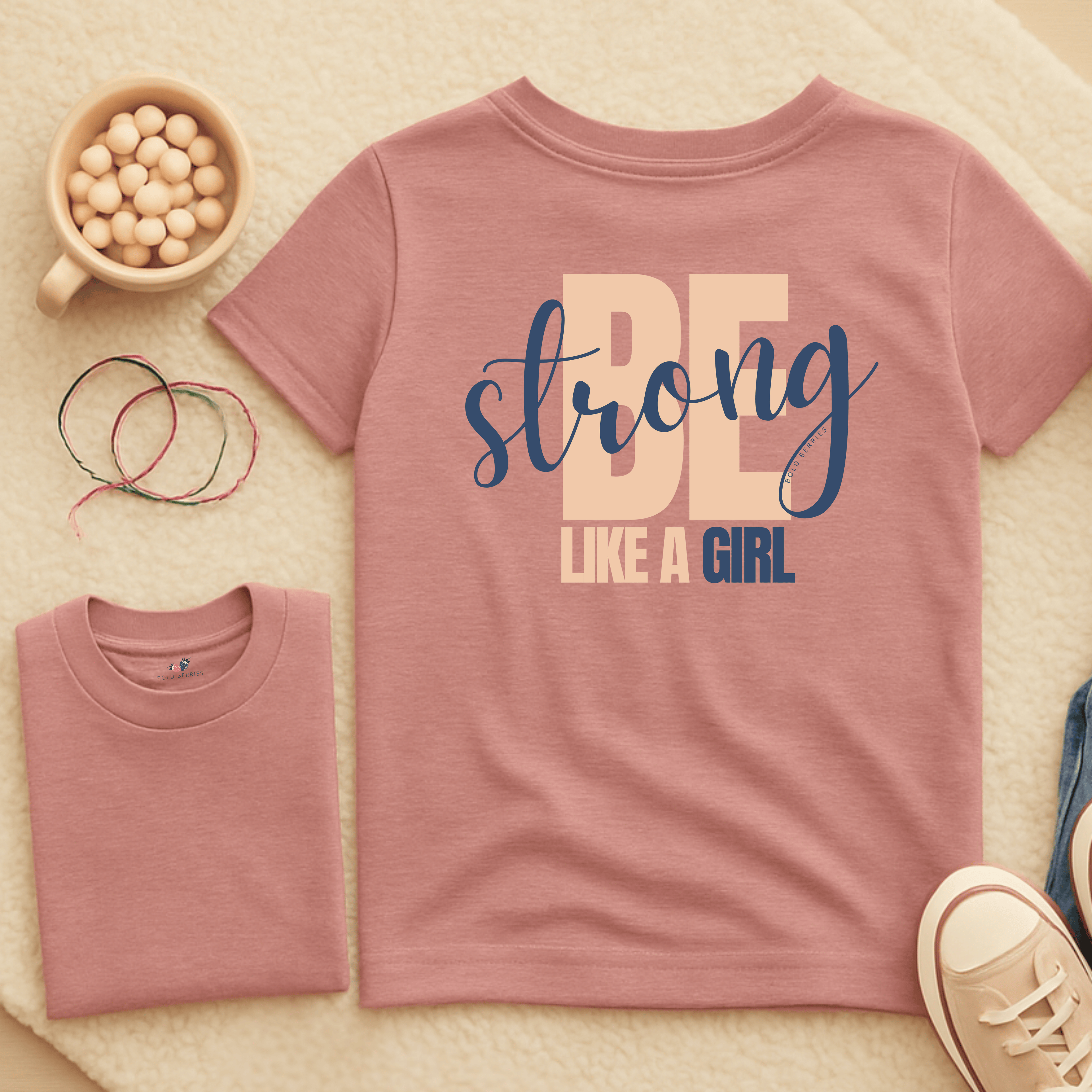 Be Strong Like a Girl - Kids T-shirt