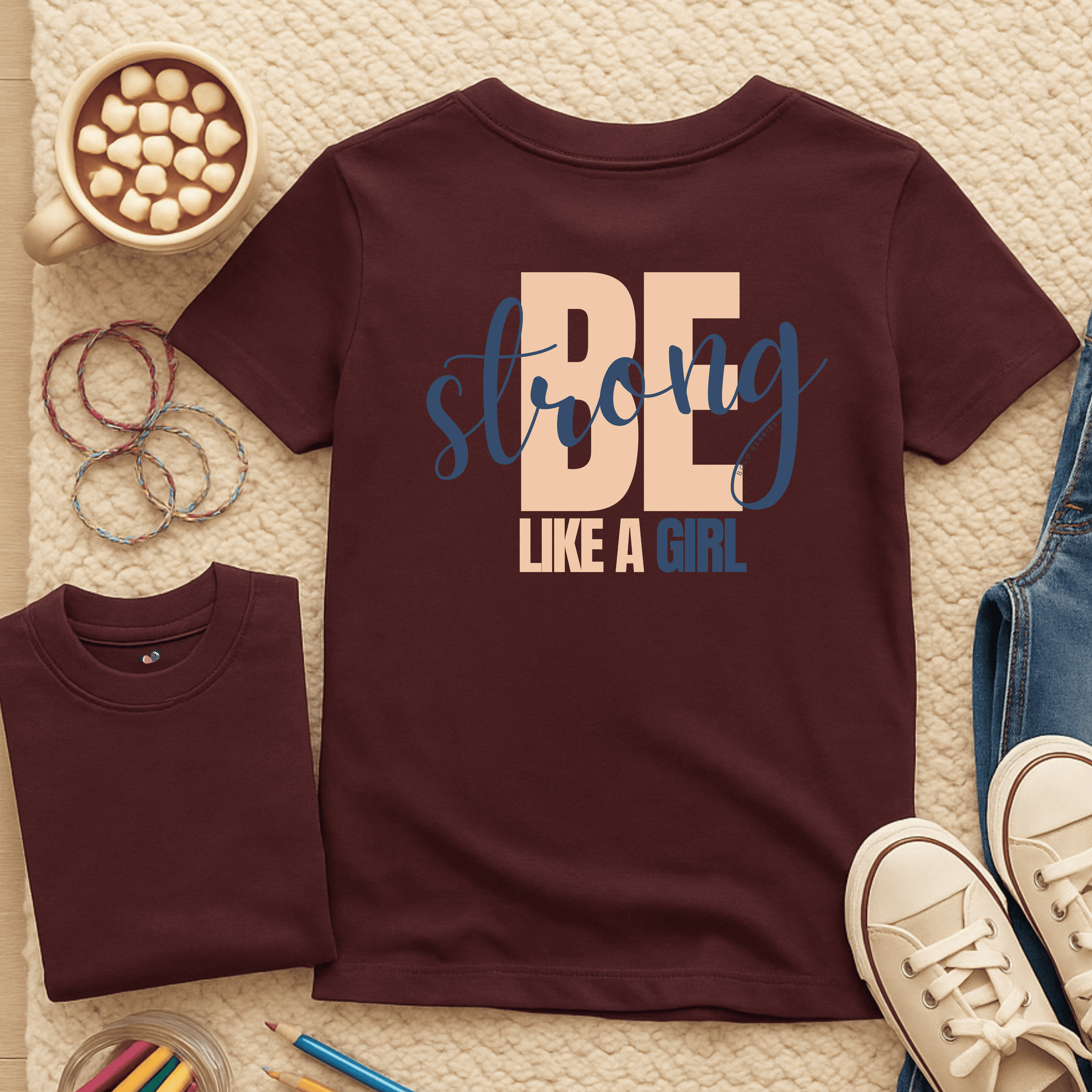 Be Strong Like a Girl - Kids T-shirt