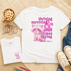 Thriving, Surviving & Sometimes Crying - Kids T-shirt