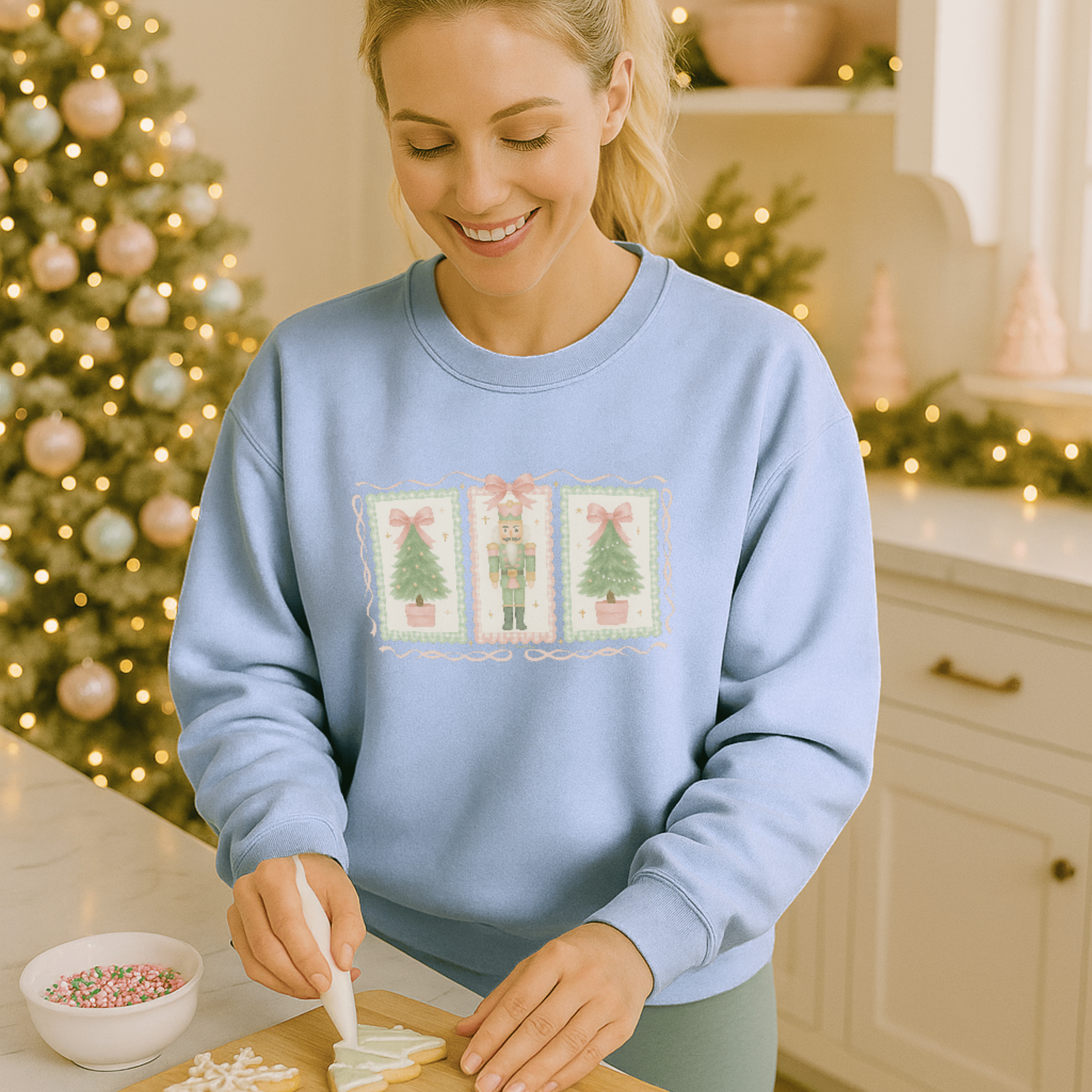 3 Panel Nutcracker & Christmas Trees