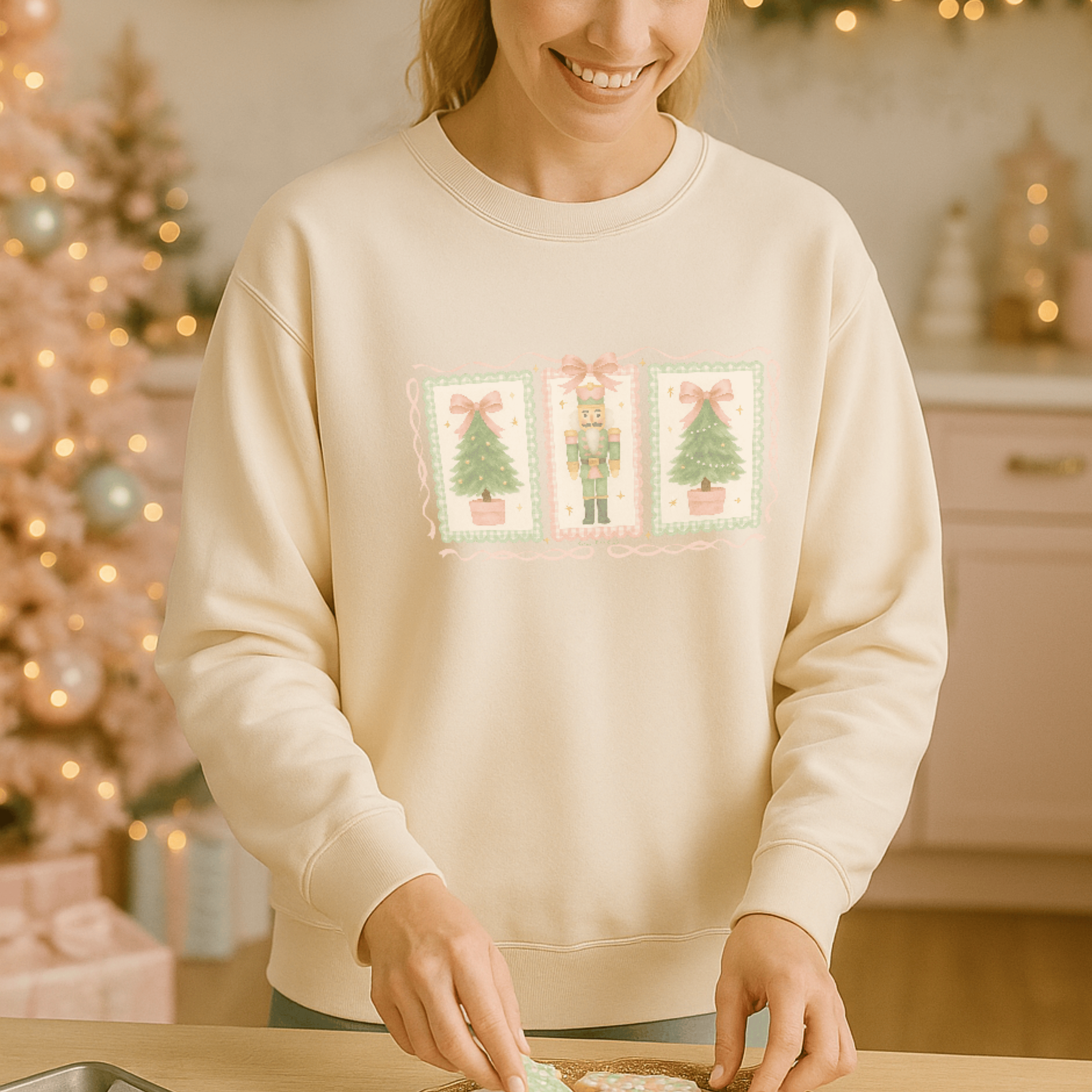 3 Panel Nutcracker & Christmas Trees