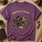 Midnight Library T-Shirt — "Midnight Library Society" Vintage Bookish Tee