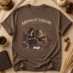 Midnight Library T-Shirt — "Midnight Library Society" Vintage Bookish Tee