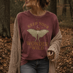 Keep Your Wonder Wild T-Shirt — Moth Moon Graphic Tee