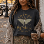 Keep Your Wonder Wild T-Shirt — Moth Moon Graphic Tee