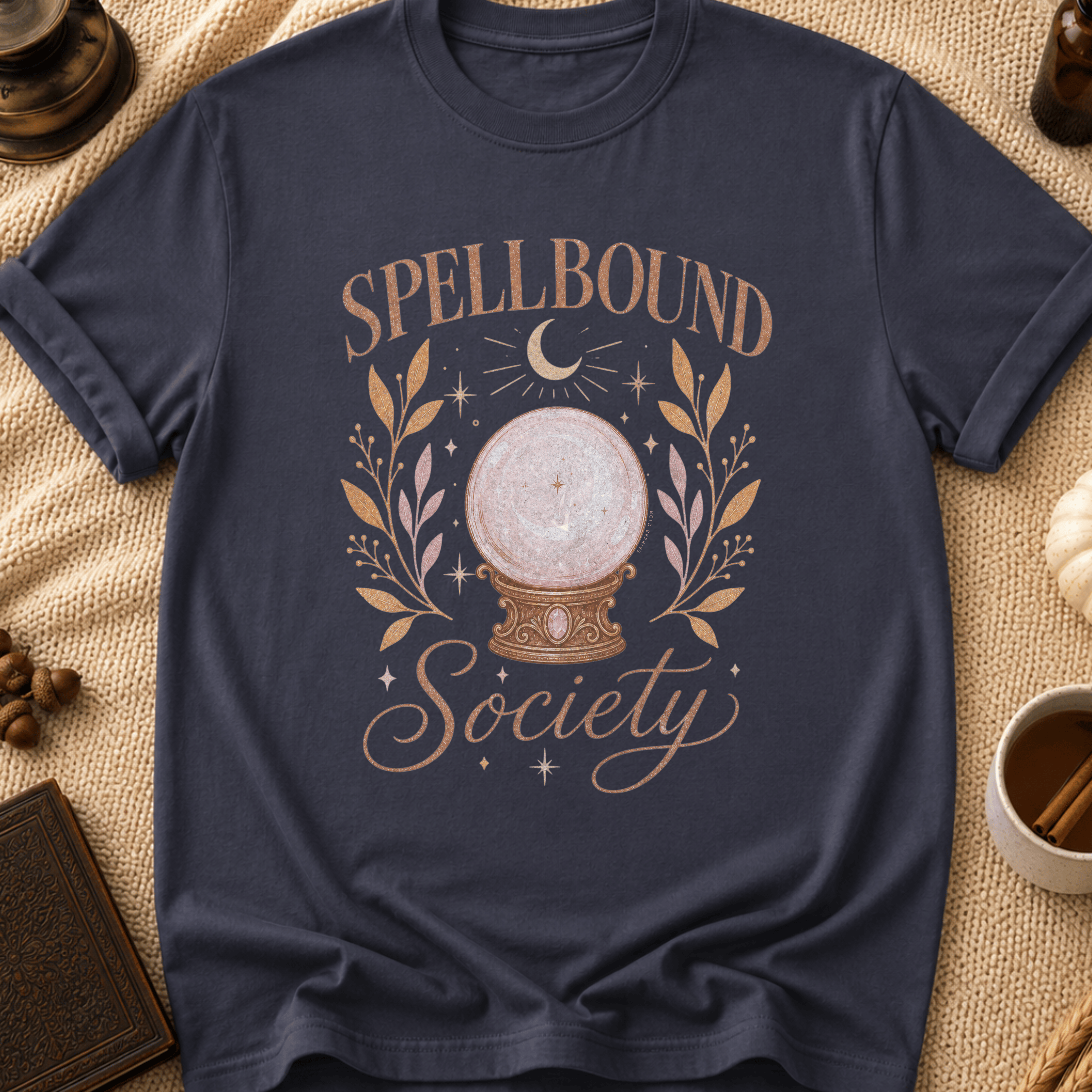 Spellbound Society T-Shirt — Crystal Ball Witchy Tee