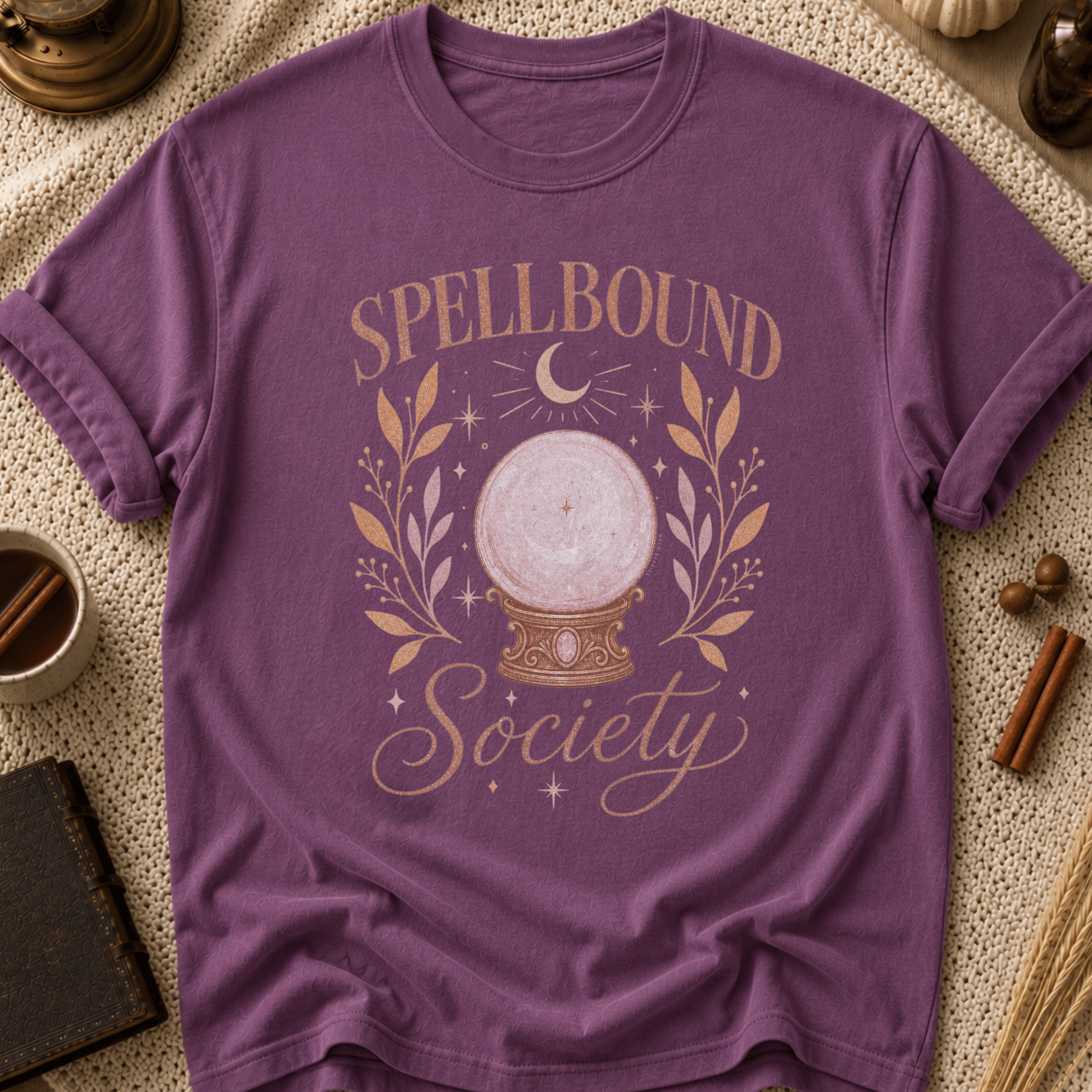 Spellbound Society T-Shirt — Crystal Ball Witchy Tee