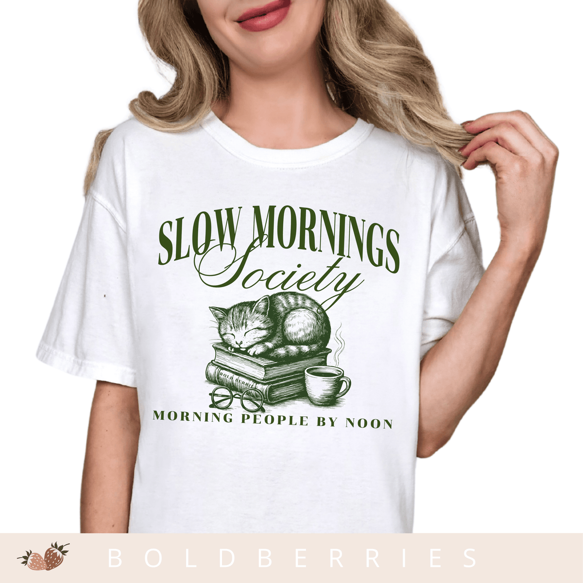Slow Mornings Society - Adult T-Shirt