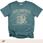 Slow Mornings Society - Adult T-Shirt