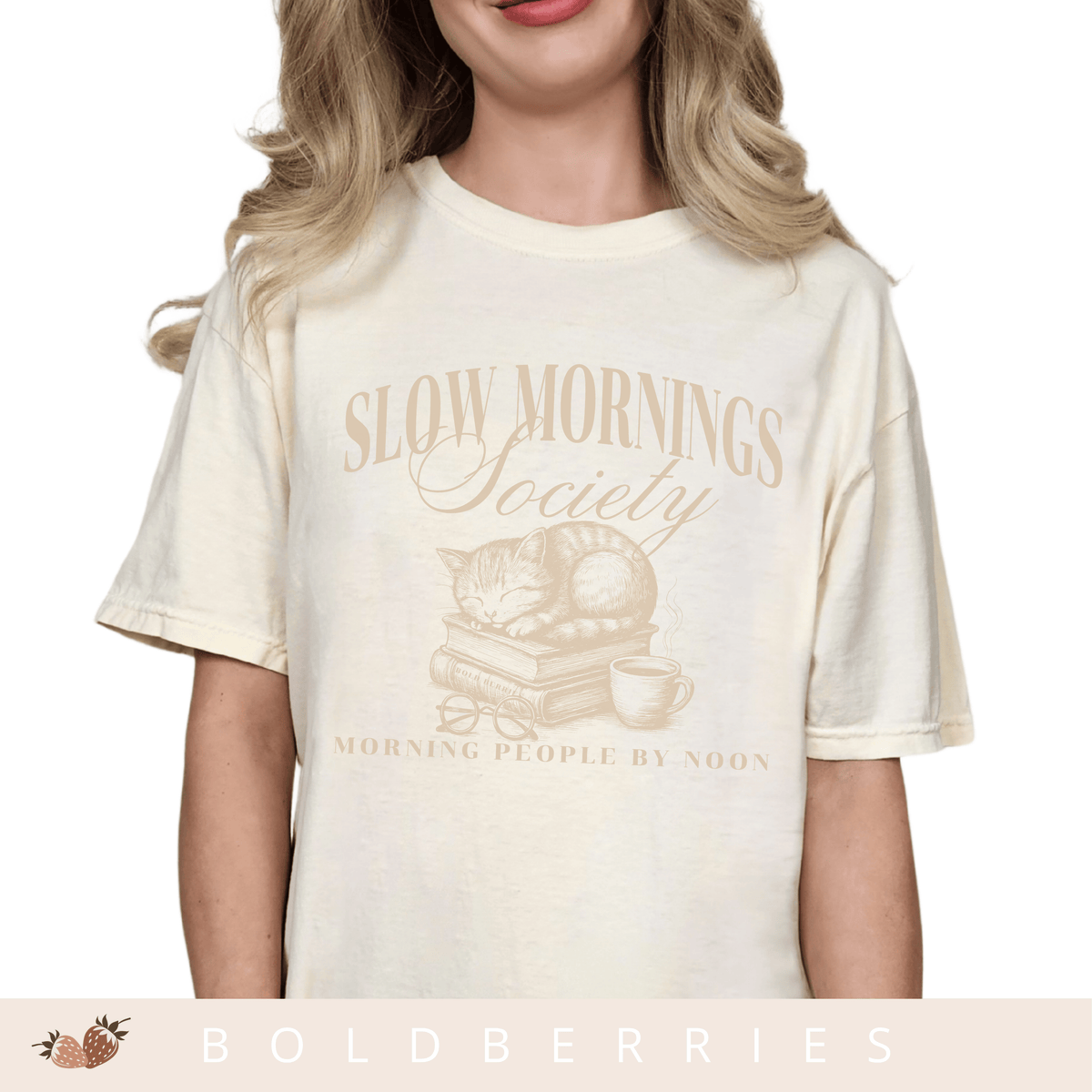 Slow Mornings Society - Adult T-Shirt