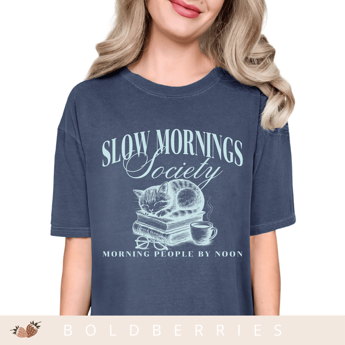 Slow Mornings Society - Adult T-Shirt