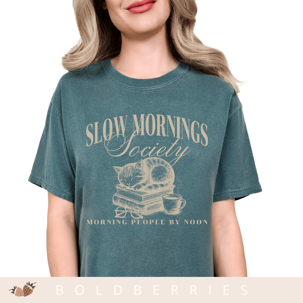 Slow Mornings Society - Adult T-Shirt