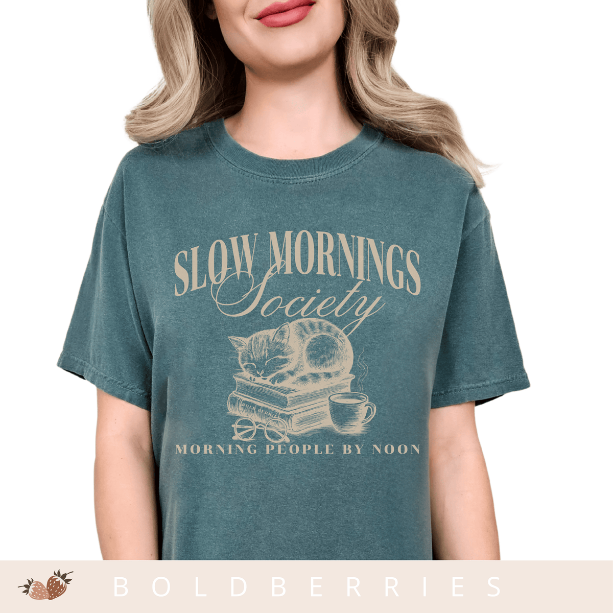 Slow Mornings Society - Adult T-Shirt