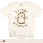 Soft Heart Strong Armor - Adult T-Shirt