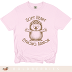 Soft Heart Strong Armor - Adult T-Shirt