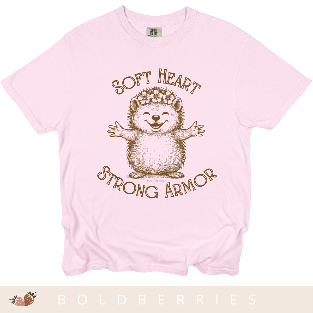 Soft Heart Strong Armor - Adult T-Shirt