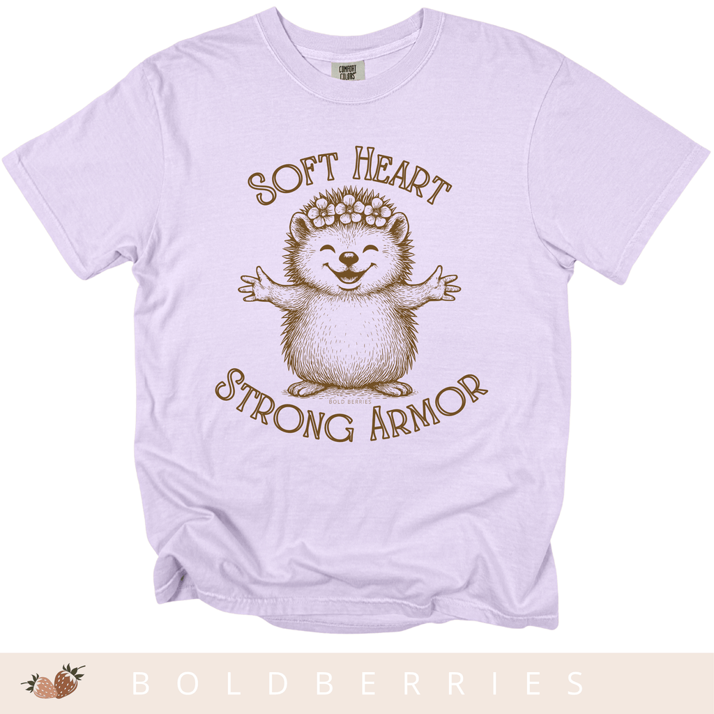 Soft Heart Strong Armor - Adult T-Shirt
