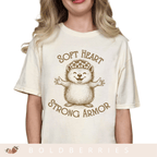Soft Heart Strong Armor - Adult T-Shirt
