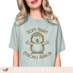 Soft Heart Strong Armor - Adult T-Shirt