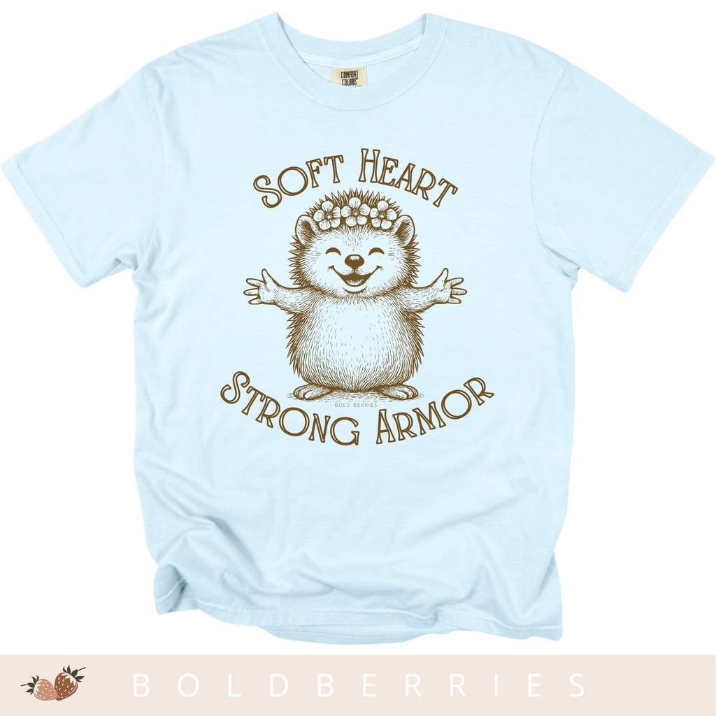 Soft Heart Strong Armor - Adult T-Shirt