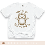Soft Heart Strong Armor - Adult T-Shirt