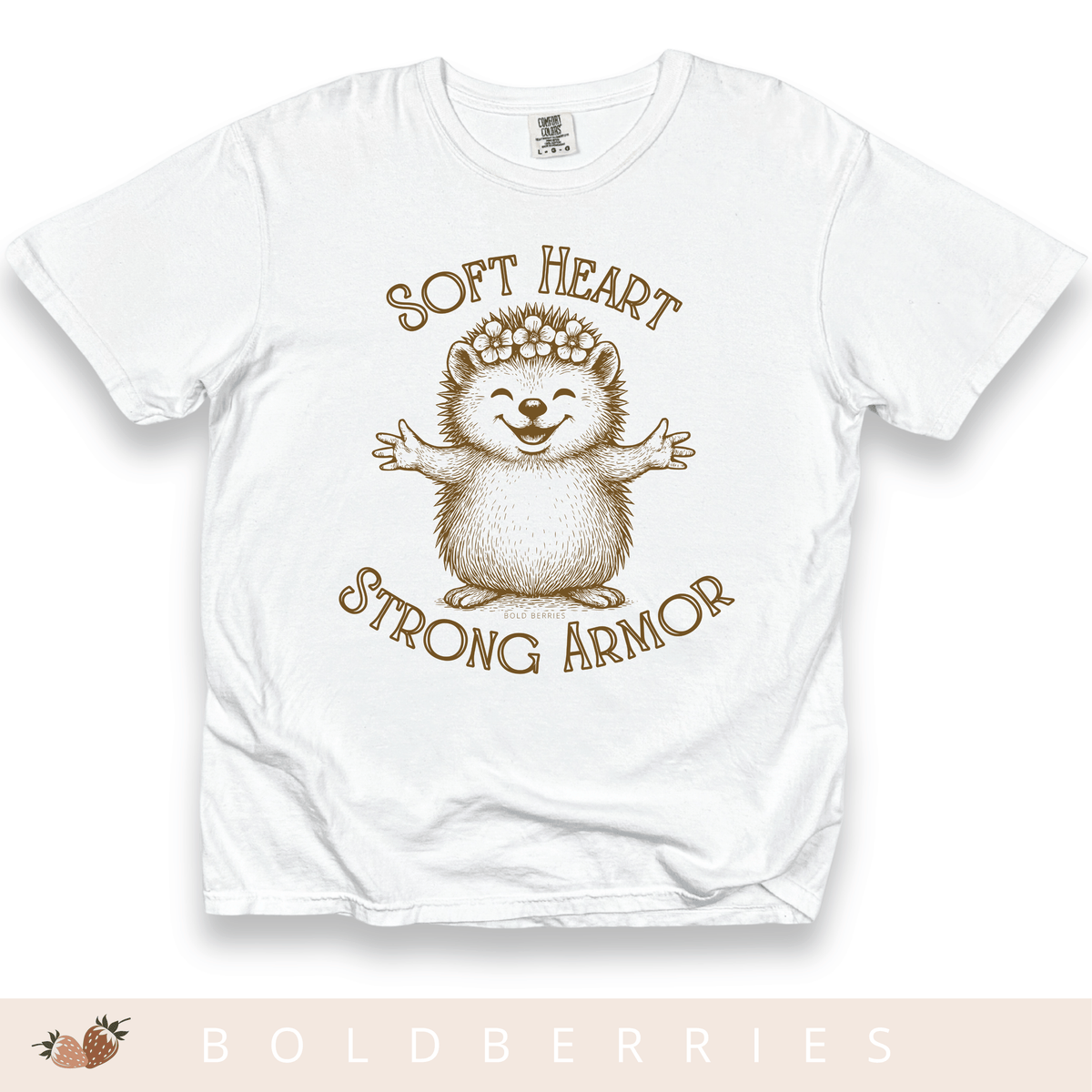 Soft Heart Strong Armor - Adult T-Shirt
