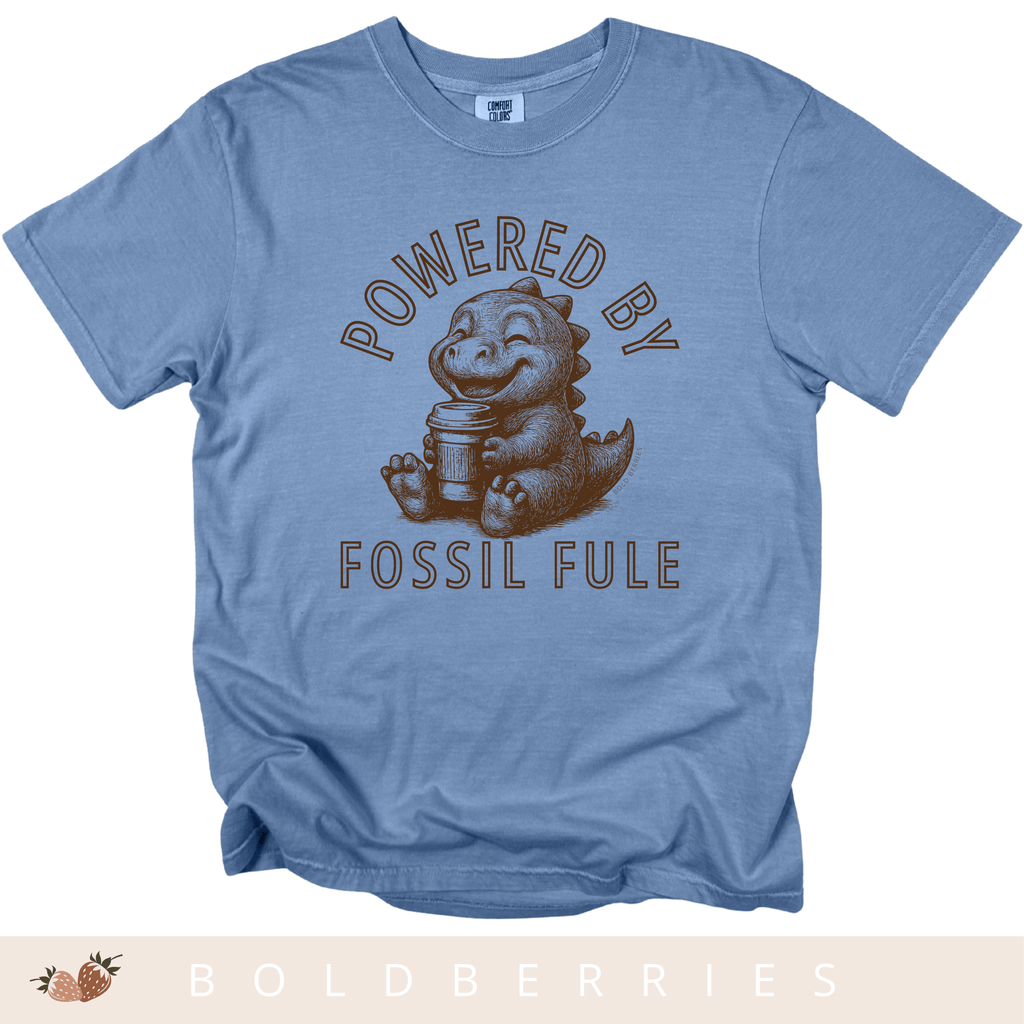 Powered by Fossil Fuel - Adult T-Shirt