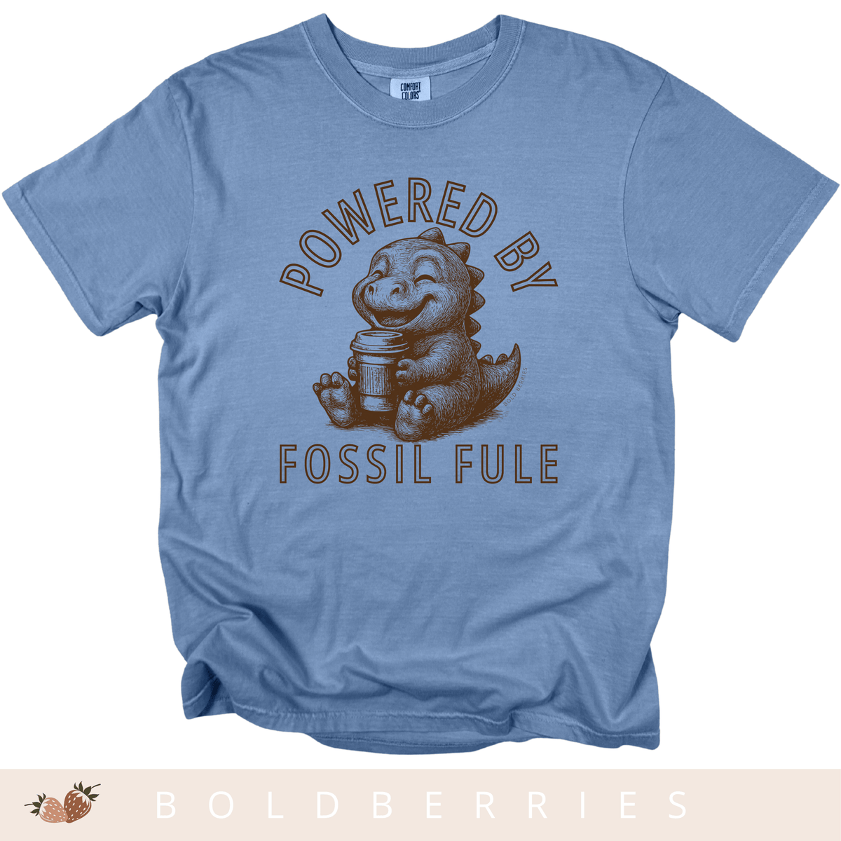 Powered by Fossil Fuel - Adult T-Shirt