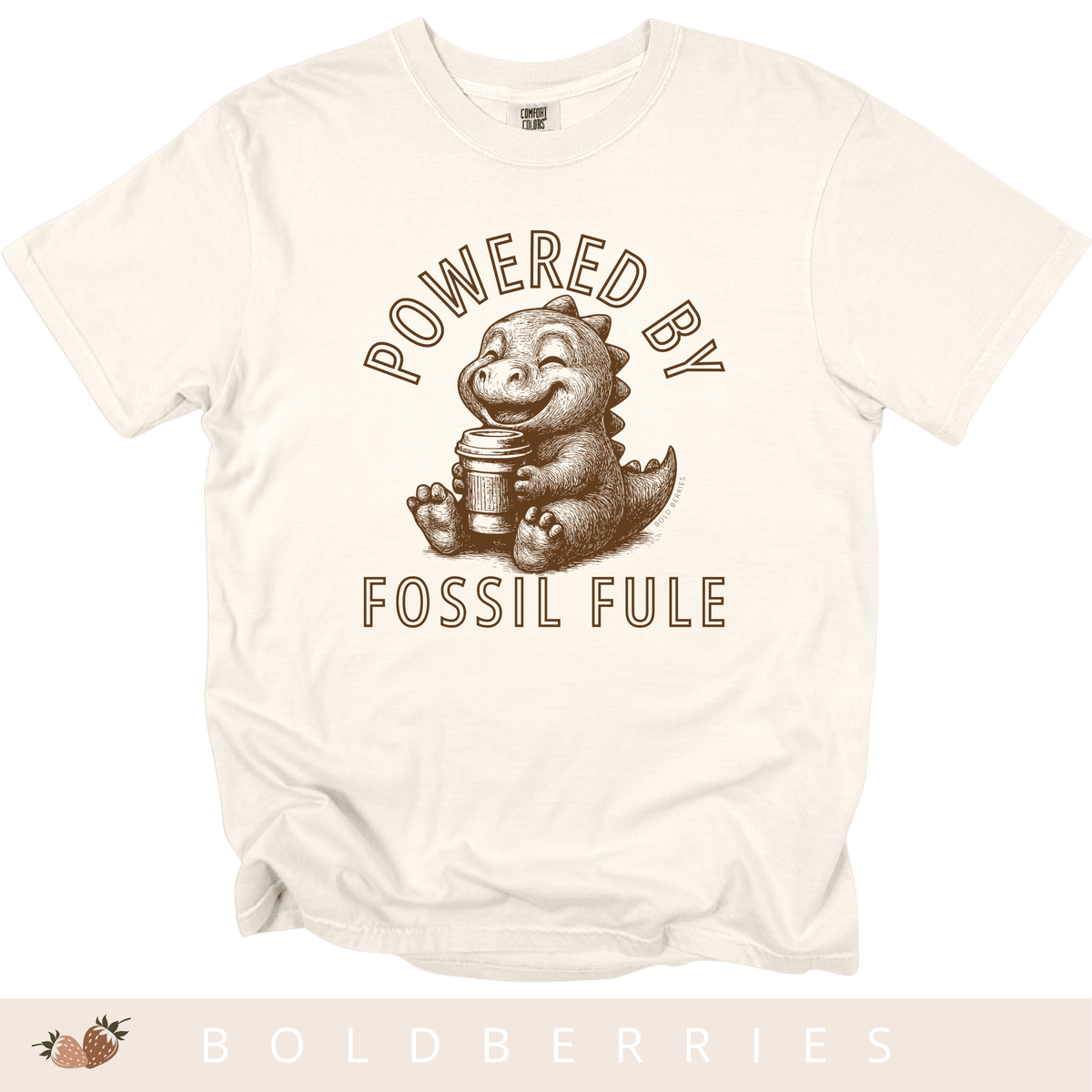 Powered by Fossil Fuel - Adult T-Shirt