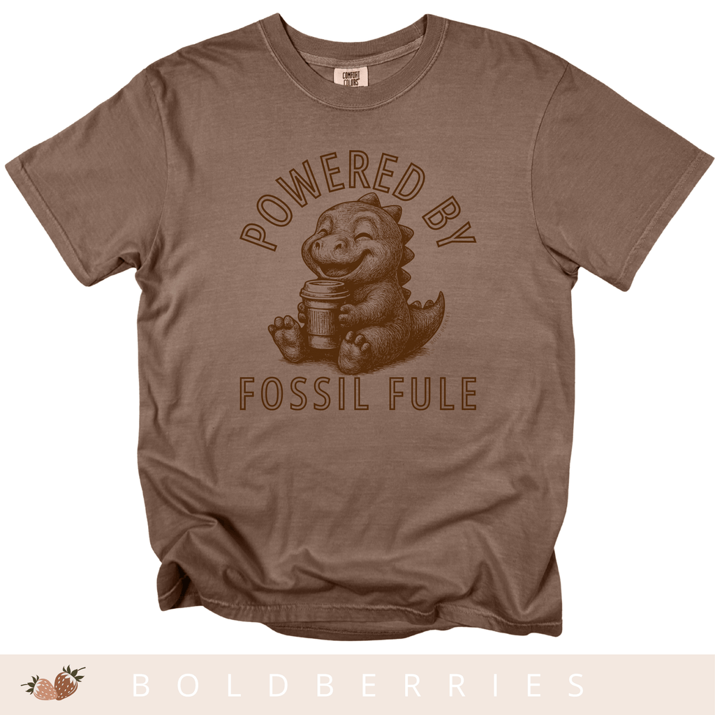 Powered by Fossil Fuel - Adult T-Shirt