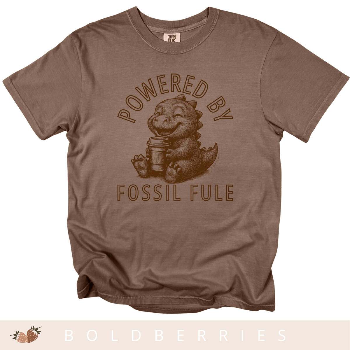 Powered by Fossil Fuel - Adult T-Shirt