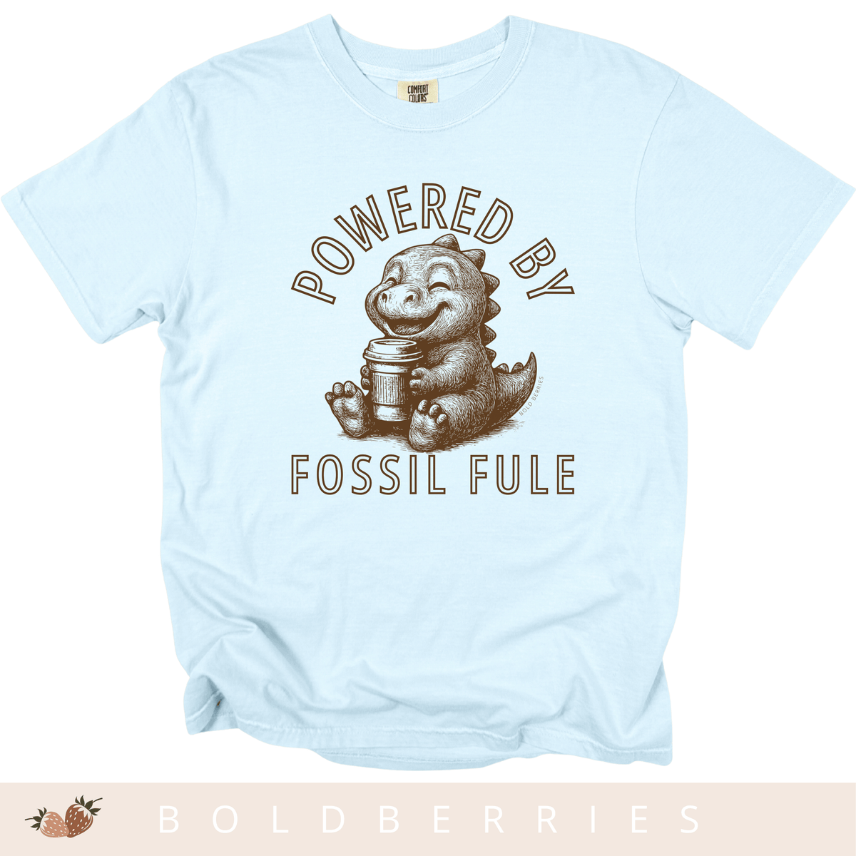 Powered by Fossil Fuel - Adult T-Shirt