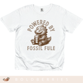 Powered by Fossil Fuel - Adult T-Shirt