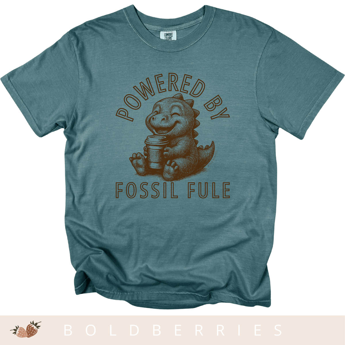 Powered by Fossil Fuel - Adult T-Shirt
