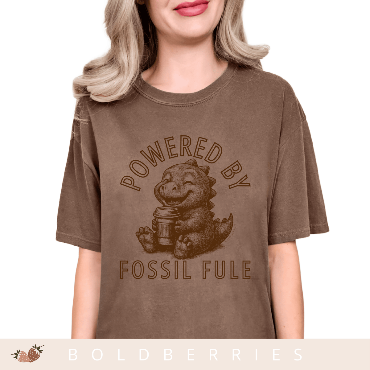 Powered by Fossil Fuel - Adult T-Shirt