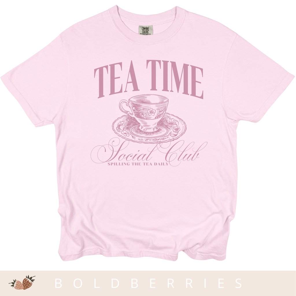 Tea Time Social Club - Adult T-Shirt