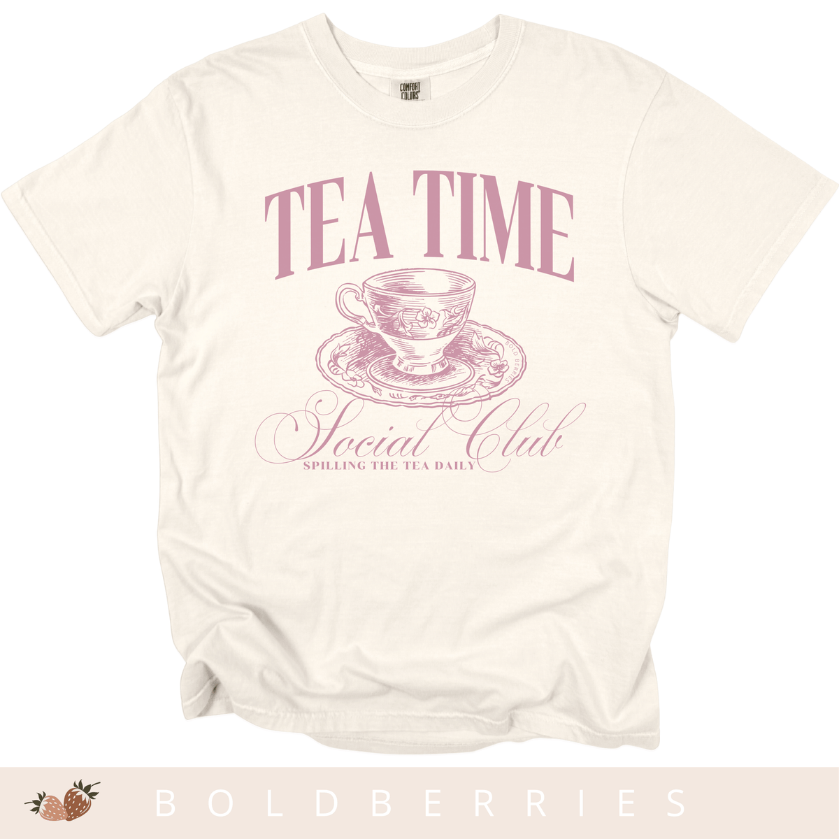 Tea Time Social Club - Adult T-Shirt