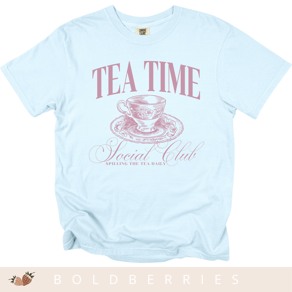 Tea Time Social Club - Adult T-Shirt
