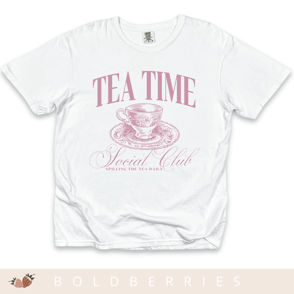Tea Time Social Club - Adult T-Shirt
