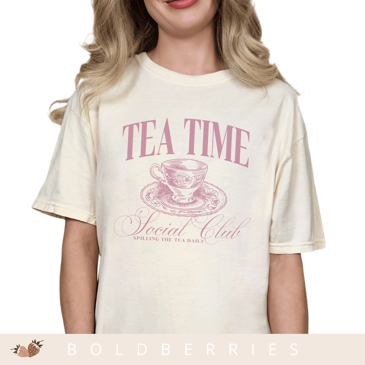 Tea Time Social Club - Adult T-Shirt