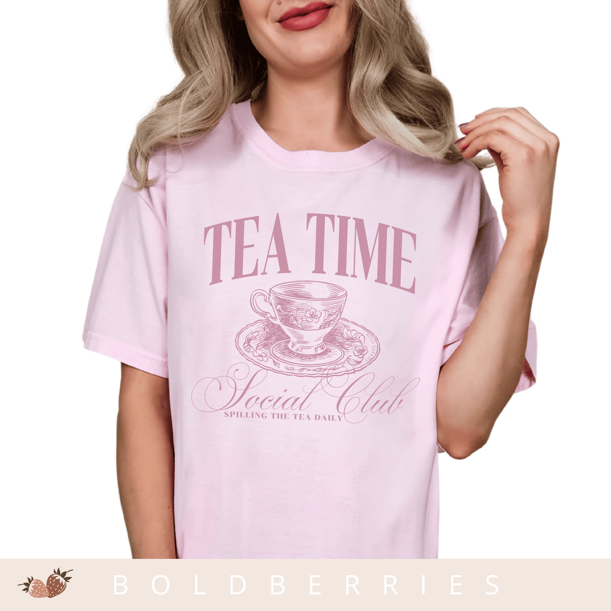 Tea Time Social Club - Adult T-Shirt
