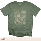 She Is a Wildflower - Adult T-Shirt