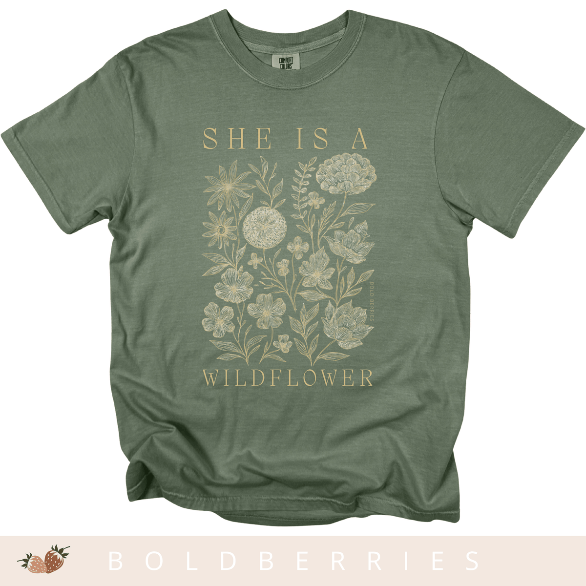 She Is a Wildflower - Adult T-Shirt