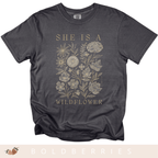 She Is a Wildflower - Adult T-Shirt
