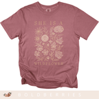 She Is a Wildflower - Adult T-Shirt