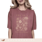 She Is a Wildflower - Adult T-Shirt