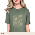 She Is a Wildflower - Adult T-Shirt