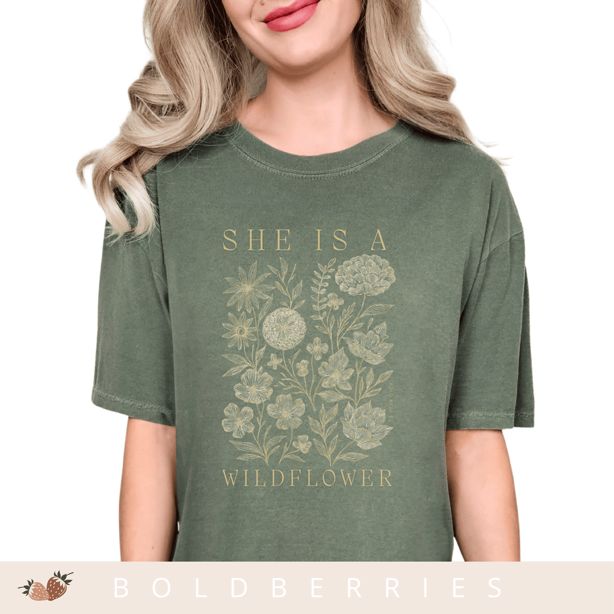 She Is a Wildflower - Adult T-Shirt
