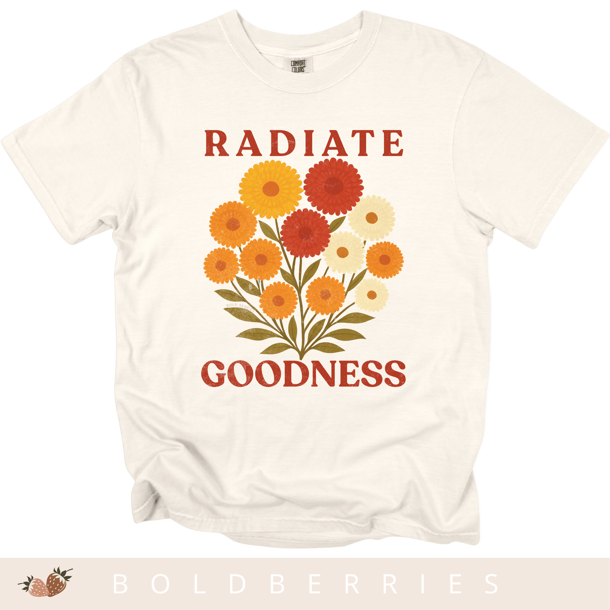 Radiate Goodness November Birth Flower - Adult T-Shirt