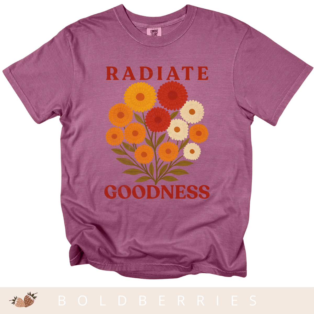 Radiate Goodness November Birth Flower - Adult T-Shirt